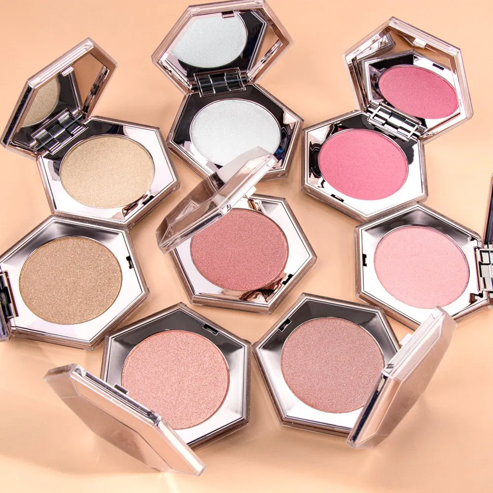 Private Label Diamond Highlighter 8 Colors Face Powder Highlight