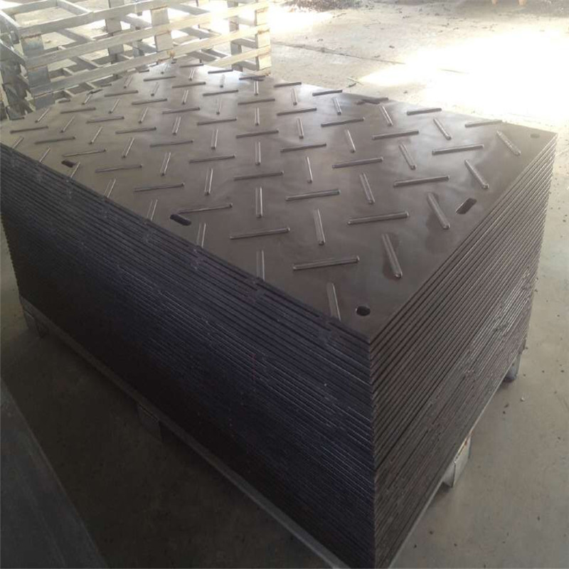 in Stock Heavy-Duty Embossed Nonslip UHMWPE HDPE Sheetground Protection Temporary Construction Road Mats