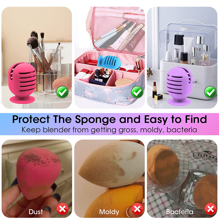 Travel Beauty Egg Storage Bag Makeup Sponge Storage Rack
