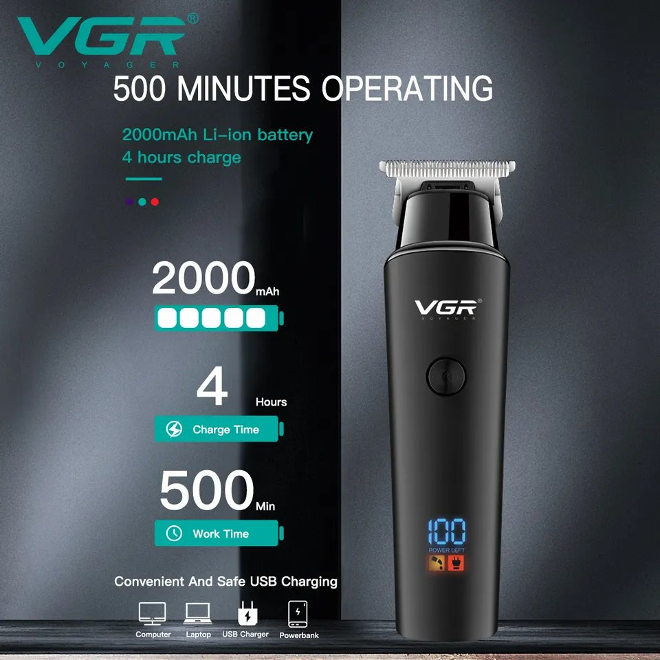 ODM 2023 New Rechargeable Professional Cordless Barber Clippers Men Hair Clipper