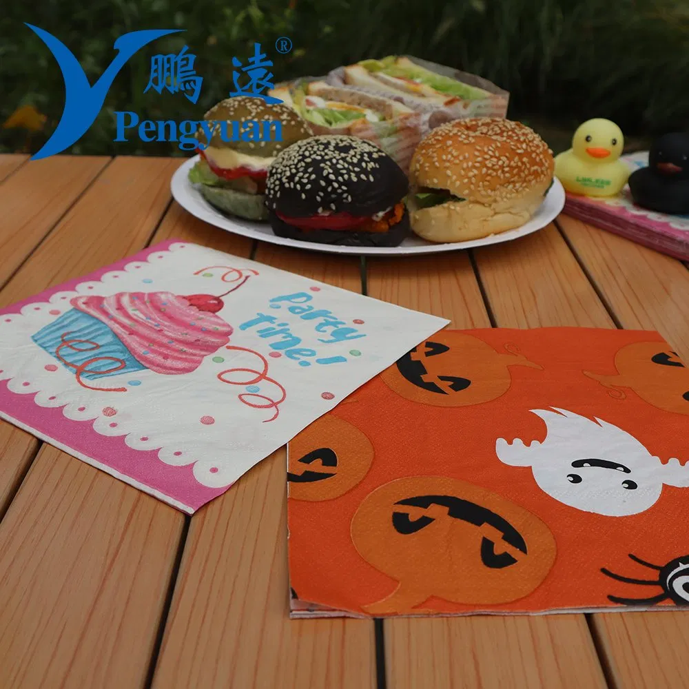 Customized Size Printed Disposable Food Napkin