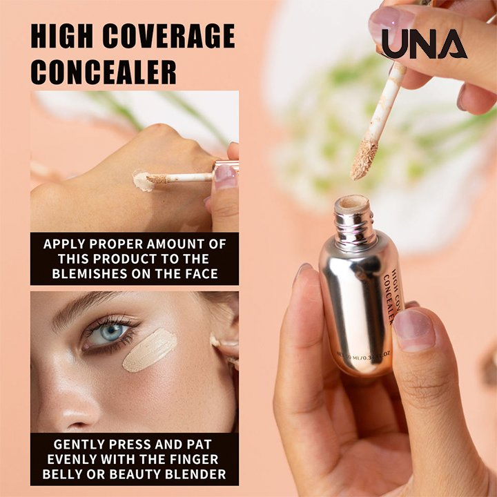 2025 Custom Private Label Full High Coverage Natural Organic Vegan Waterproof Hydrating Luxury 24h Long Lasting Liquid Concealer