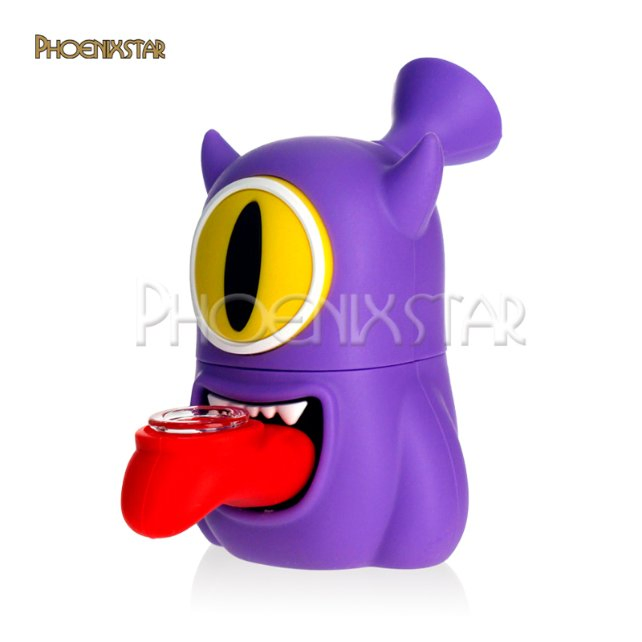 Phoenix Star 4.3 Inches Silicone Pipe Pocket Hand Pipe Mixed Colors Sweet Puff Hookah Smoking Pipe