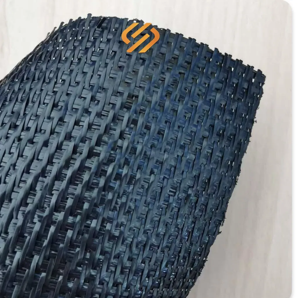 Black PP Polypropylene Pet Polyester Woven Geotextile for Road Basal Reinforcement
