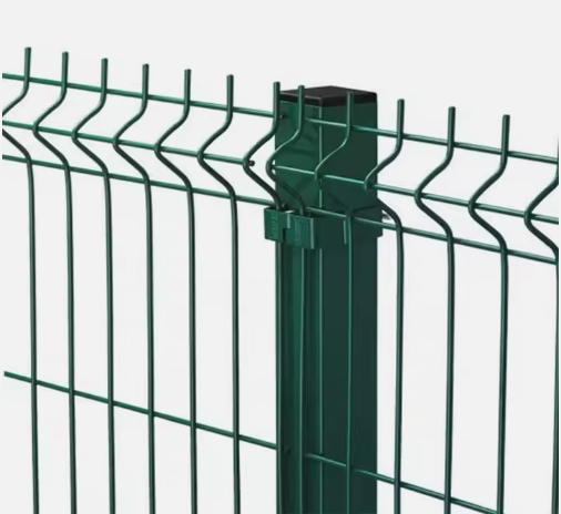 Yard Link 3D Curved Fence PVC Coated Iron Wire Fence Steel Panel Forti V Fold Welded Wire Mesh Panel