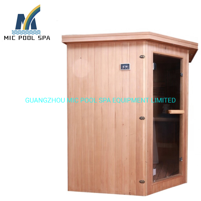 Traditional Wood Infrared Steam Sauna Room, Outdoor Full Set Sauna Room