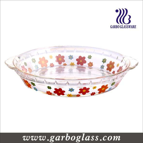 2000ml Big Glass Ware Baking Bowl Glass Casserole Microwave Safe