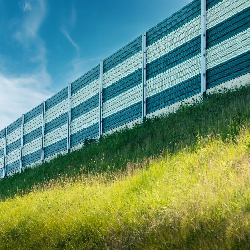 Hot-DIP Galvanized Sound Barrier Acoustic Wall Railway Noise Protection Barrier