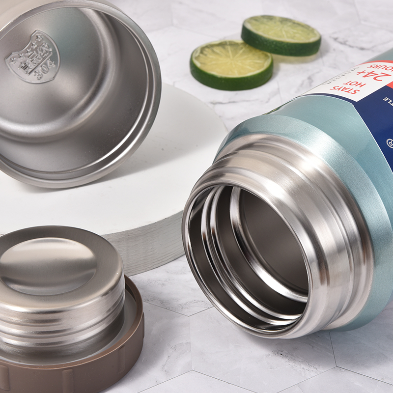 20oz Insulated Food Container Stainless Steel Vacuum Soup Jar with Foldable Spoon