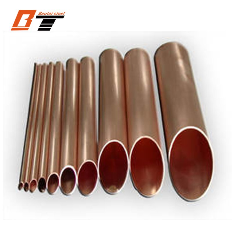 High Purity Straight C101 Rigid Cold Drawn Seamless Straight 99.95% Pure Copper Heat Tube Copper Bare Tube