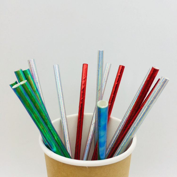 Fancy Striped Paper Drinking Straws Bulk Wholesale