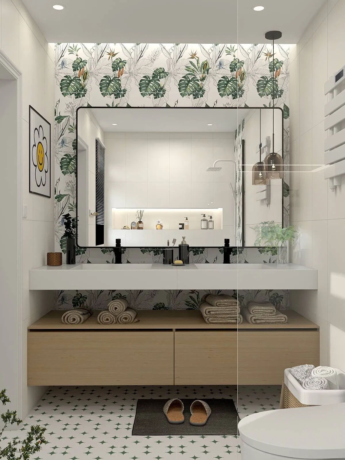 300X600mm White New Deco Porcelain Floor Wall Tile for Livingroom Bathroom Kitchen FC36707