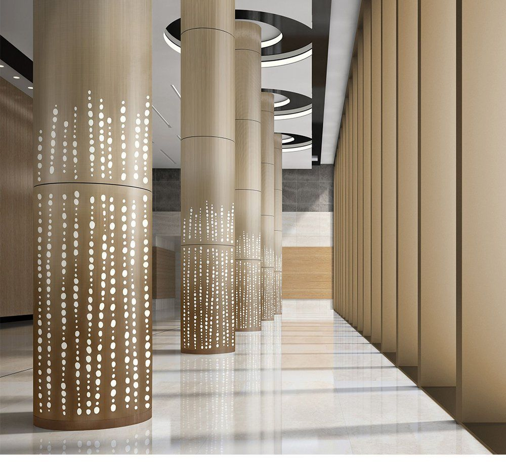 Interior and Exterior Construction Decoration Metal Cladding Panel Aluminum Column Covers