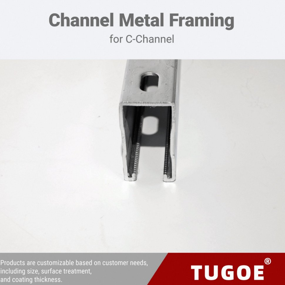 Good Applicability Building Material Acid Resistant Strut C Channel for Strut Channel System