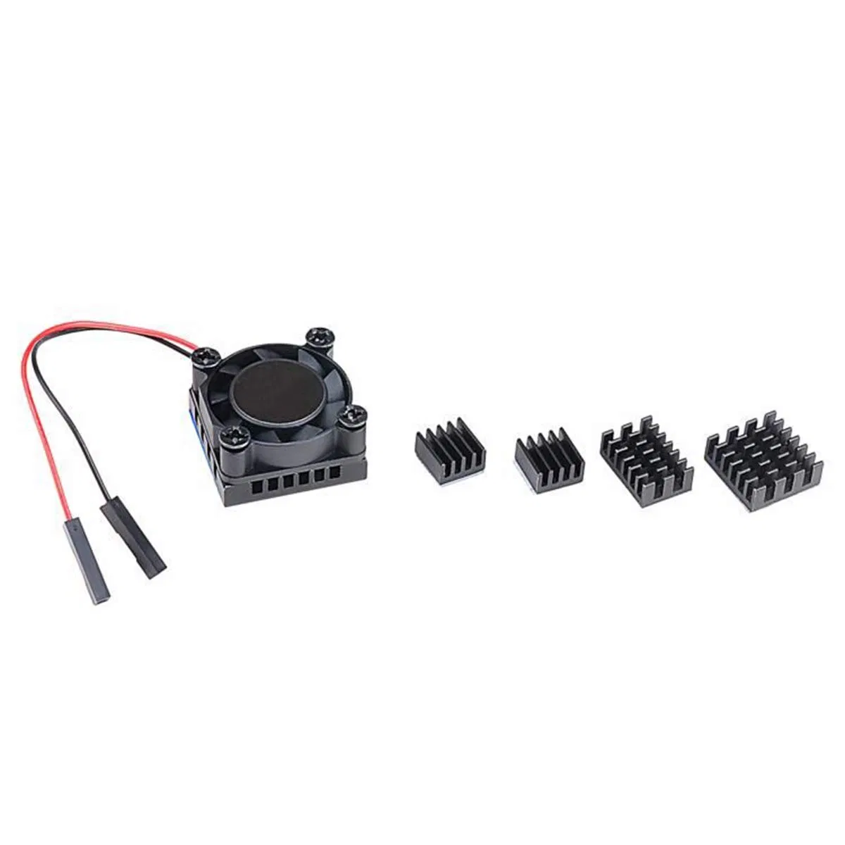 Raspberry Pi 4 Model B Heat Sink Single Cooling Fan RAM Heatsink Set