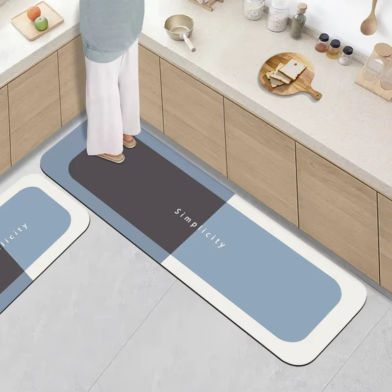 Kitchen Carpet Kitchen Rug Diatomite Custom Printed Oil Water Absorbent Kitchen Floor Mat