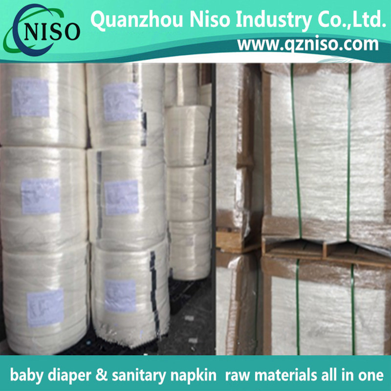 Airlaid Absorbent Paper for Baby Diaper Raw Materials Sap Paper