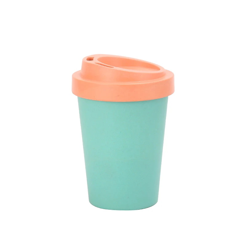 Customized 350/470ml Disposable Coffee Mug Eco-Friendly Reusable Bamboo Fiber Coffee Cup