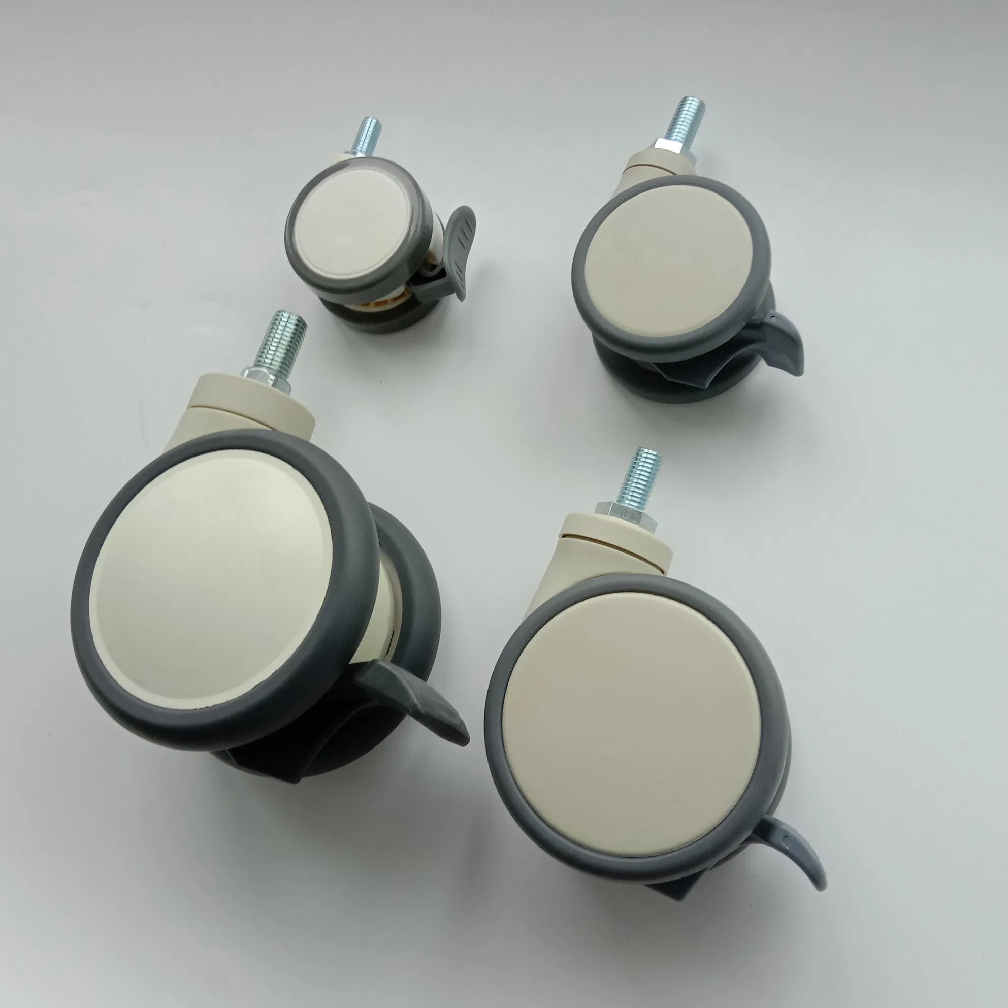 Factory Hot Sale PU Wheel 2.5 Inch Swivel Thread Stem Medical Caster