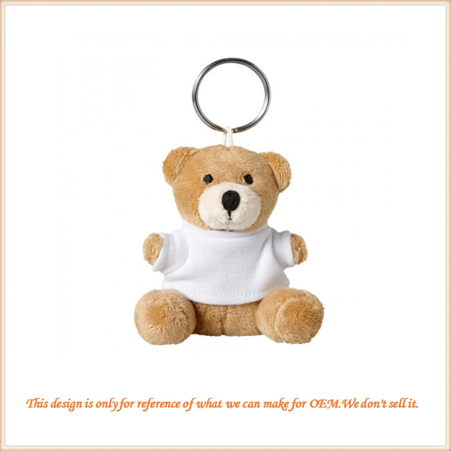 Plush/Stuffed Little Teddy Bear Keychain Soft Key Ring Gifts
