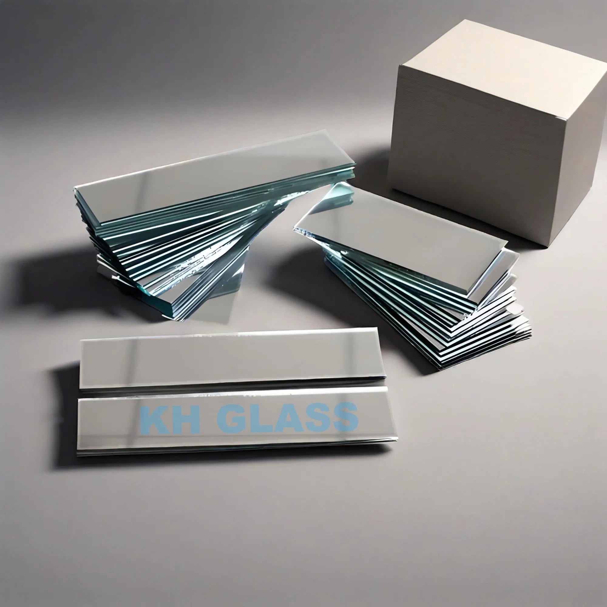 Restroom Decorative Custom Size Wall Cladding Back Coated Clear Silver Mirror