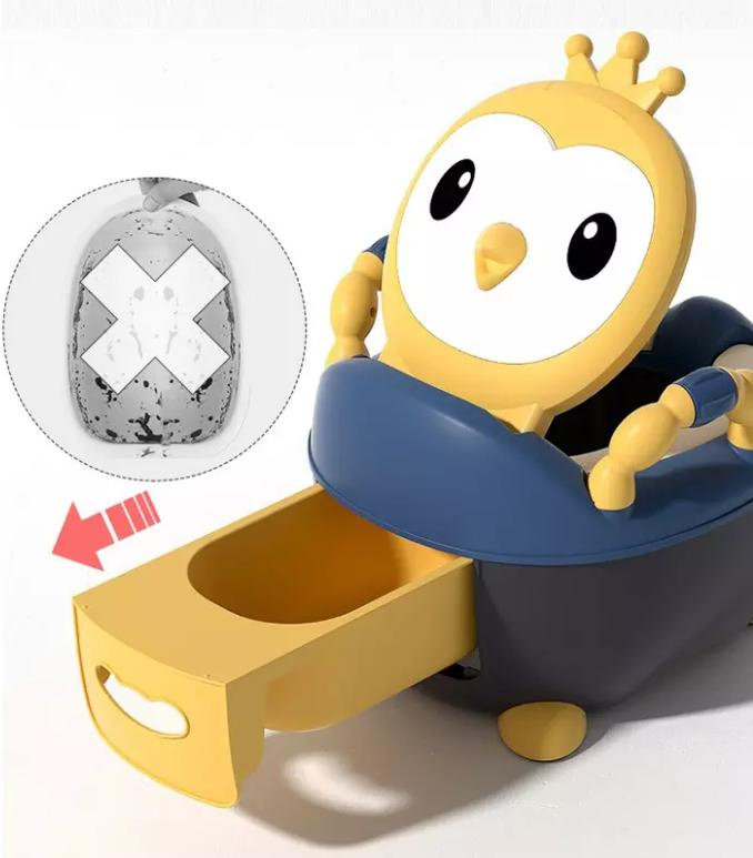 Comfortable Cartoon Plastic Baby Children Potty Removable Training Potty