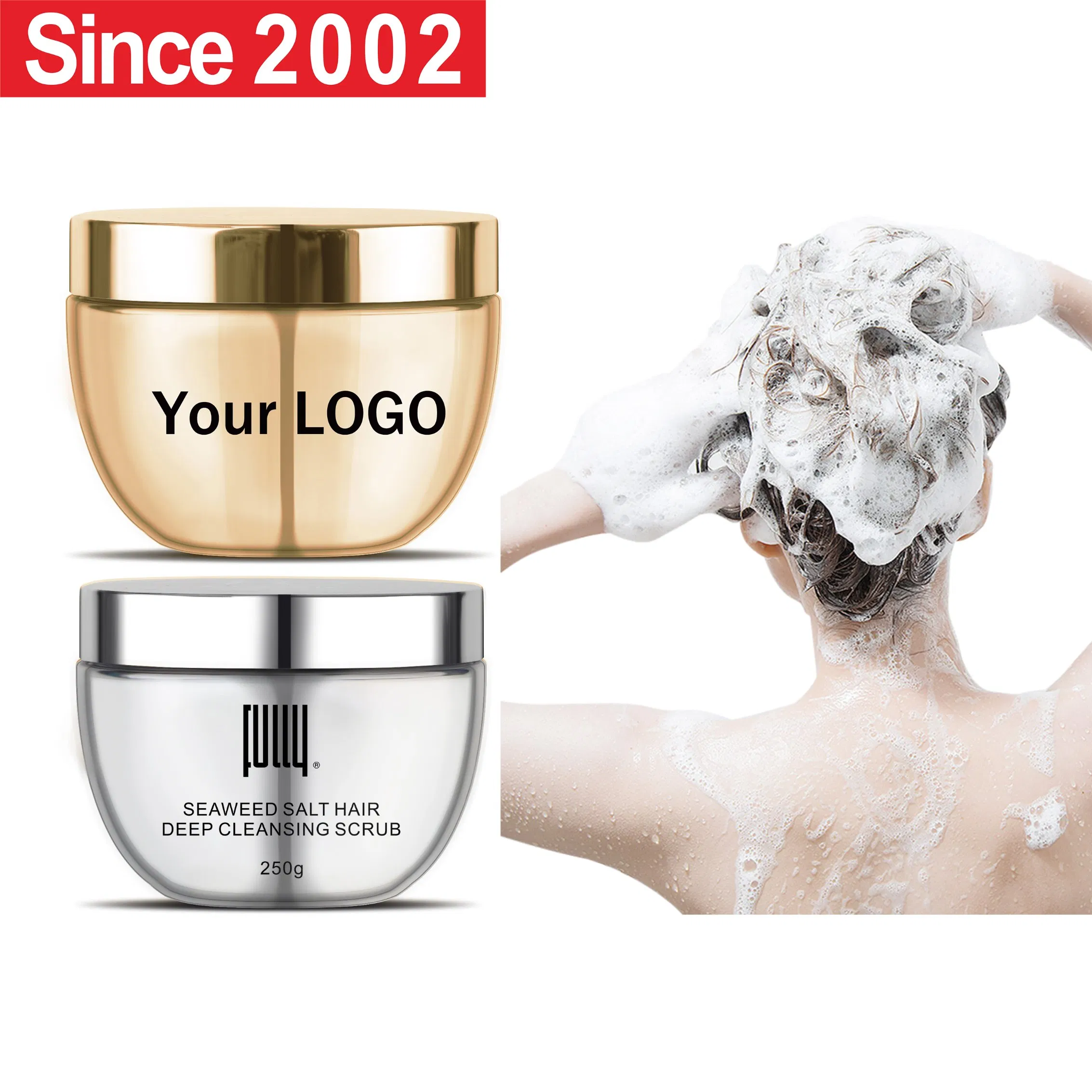 Popular Hot Sell Deep Cleaning Seaweed Salt Hair Deep Cleansing Scrub Shampoo