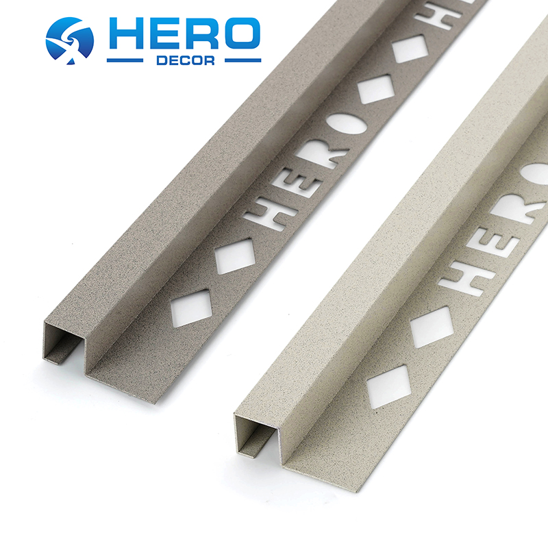 Stainless Steel Strip Ceramic Corners Between Wood Floor Hero Metal Stone Grain Tile Square Shape Edge Trim