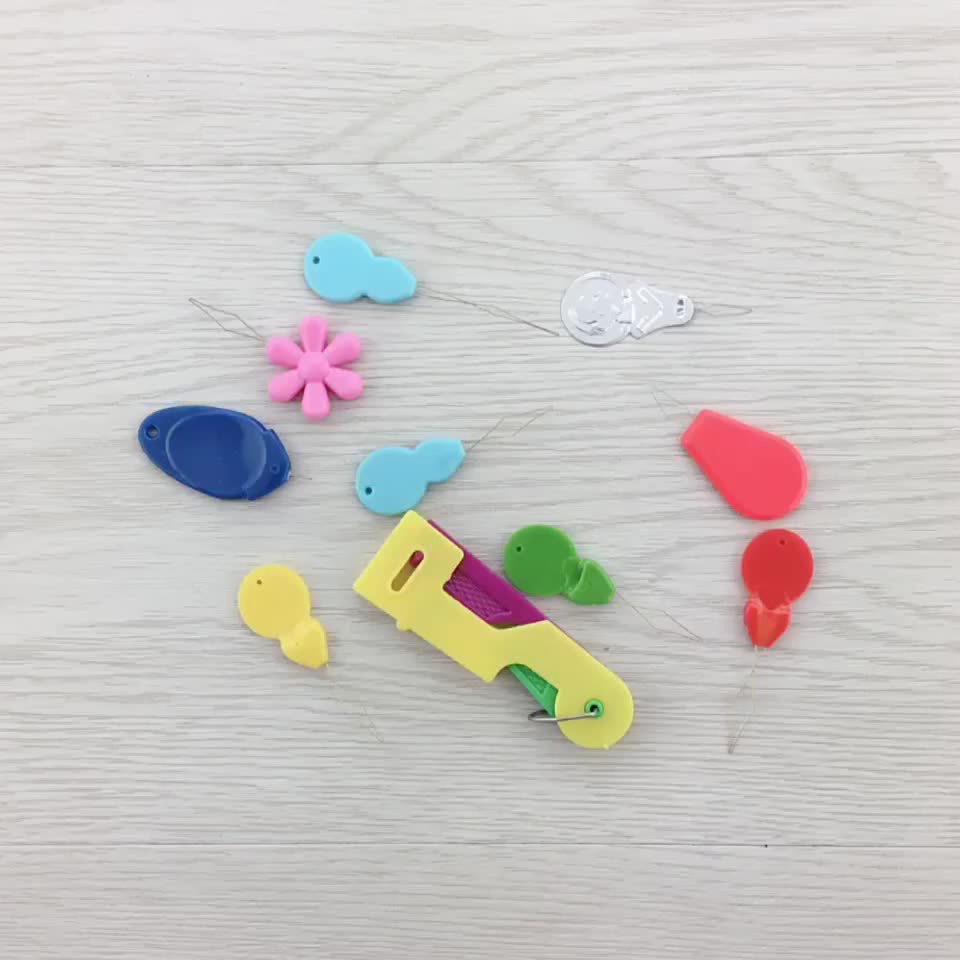 Plum Shape Plastic Needle Threader Sewing Accessories