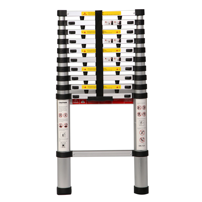 CE/En131 Standard 3.8m Aluminium Telescopic Extension Ladder