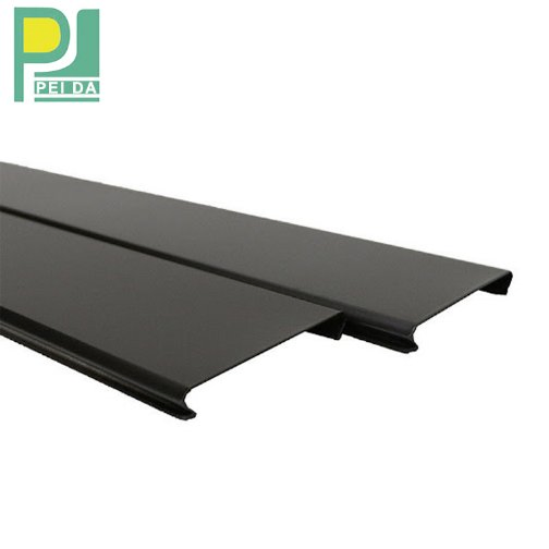 Profile False Materials Wood Aluminum Linear Baffle Ceiling for Hotel