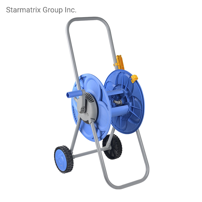 Portable Wheel Hose Reel Cart for 60m Hose Pipe
