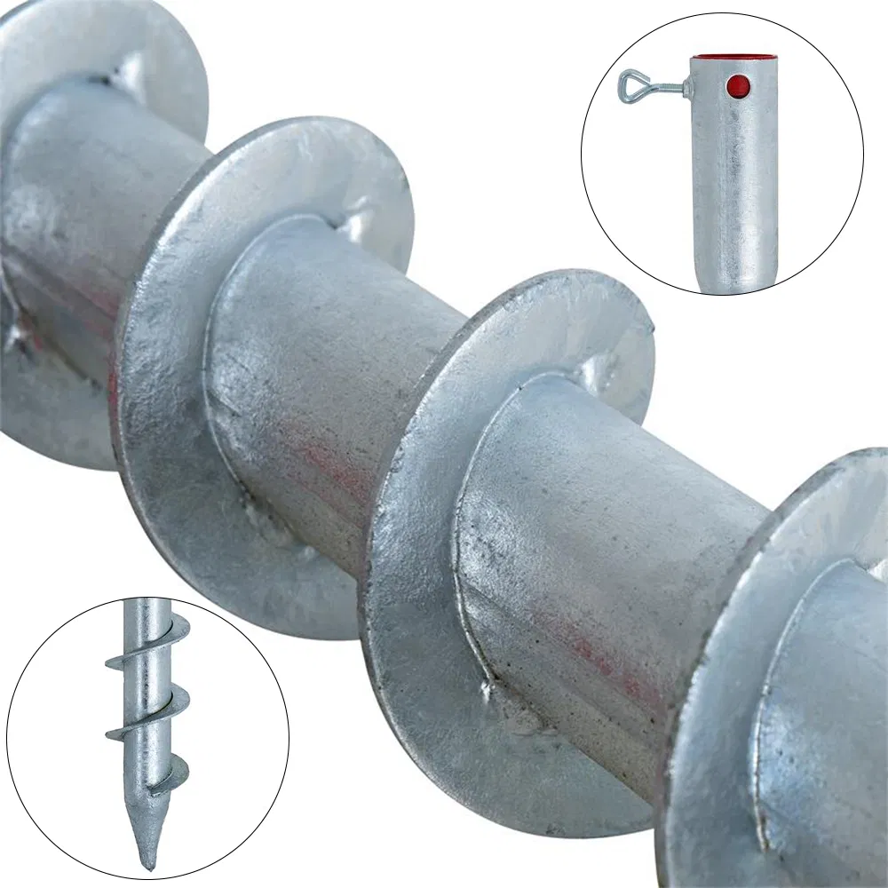 Якорь-шпиль для зонта оцинкованный стальной