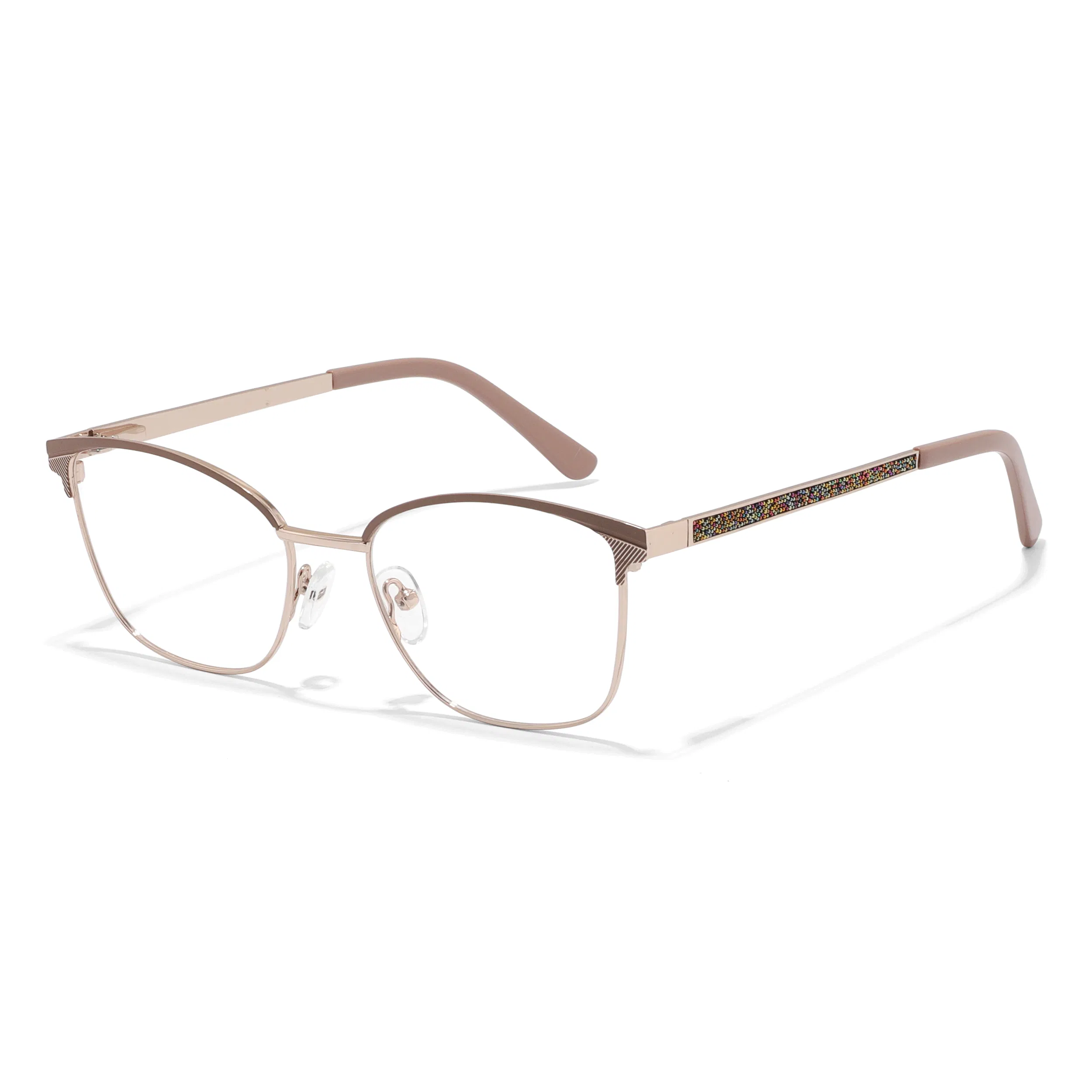 Metal Eyewear Lightweight Customized Logo Colorful Cat Eye Unisex Optical Frames