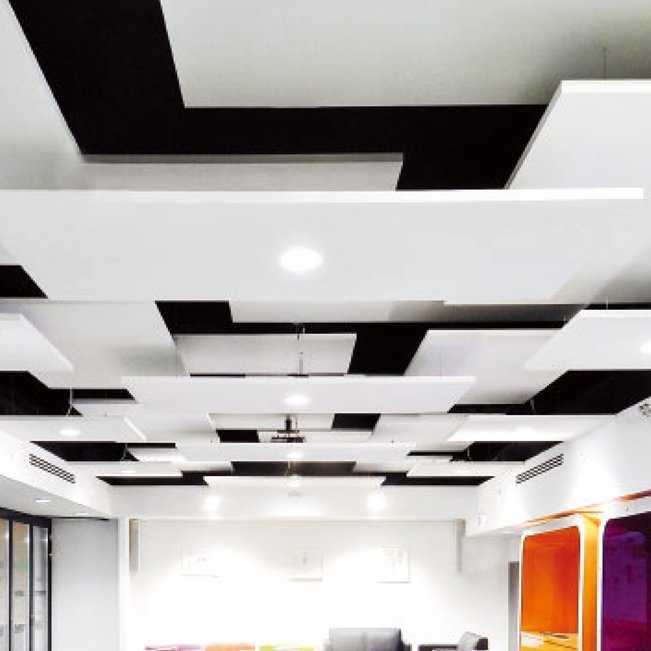 Decorative Fiberglass Wool Ceiling Panels Round Circular Clouds