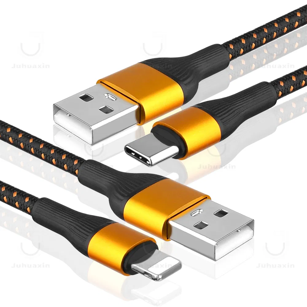 Кабель USB Type-C нейлоновый плетеный 2.4A