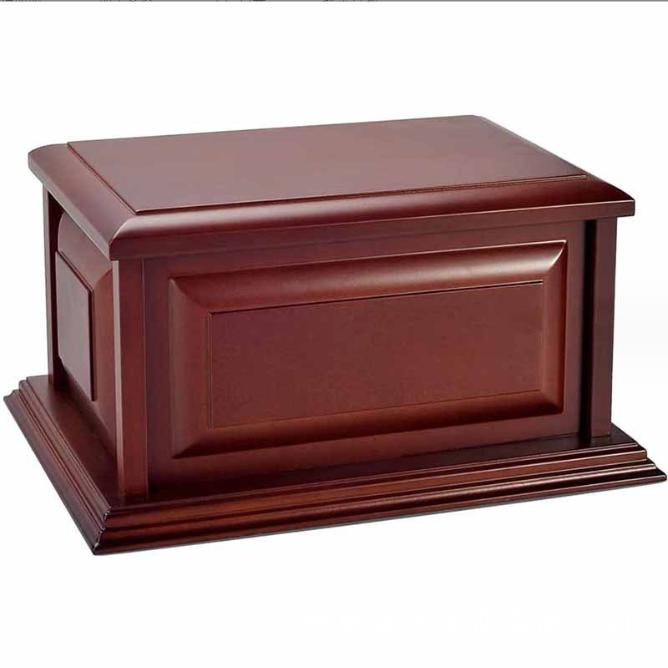 Wood Casket Urn Solid Wood Funeral Casket Coffin Box Cremation Urn