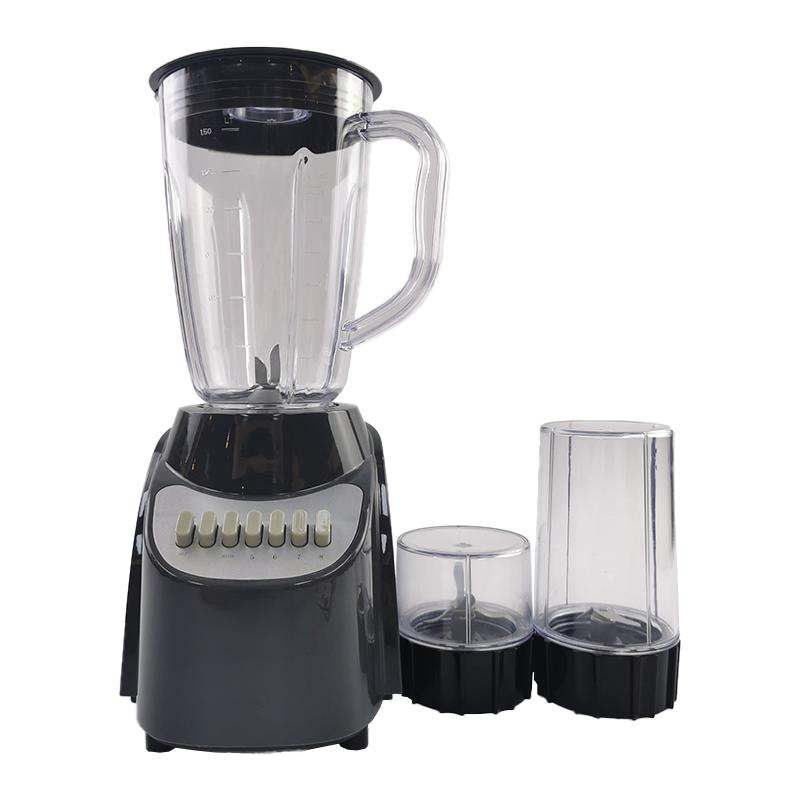 CE CB EMC LVD RoHS Approved 450W Powerful Blender with Detachable 4 Point Stainless Steel Blade, Grinder, Chopper, 8 Speeds 7 Piano Key Buttons, Cord Storage