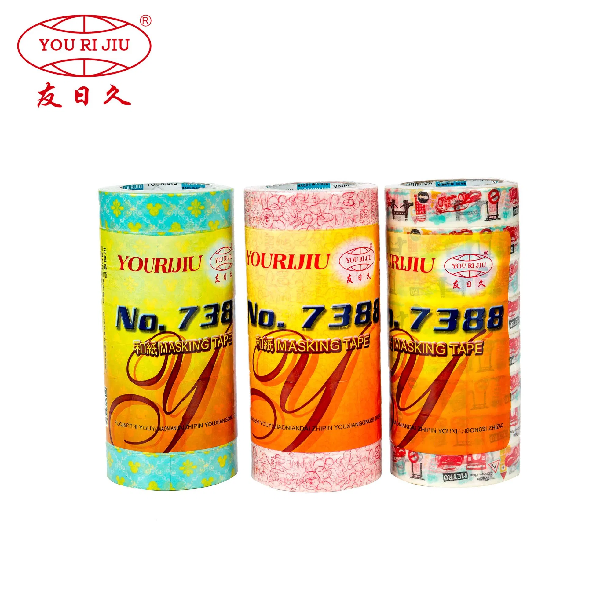 Yourijiu Gift Packaging Decoration Office Supplies Colorful Washi Tape