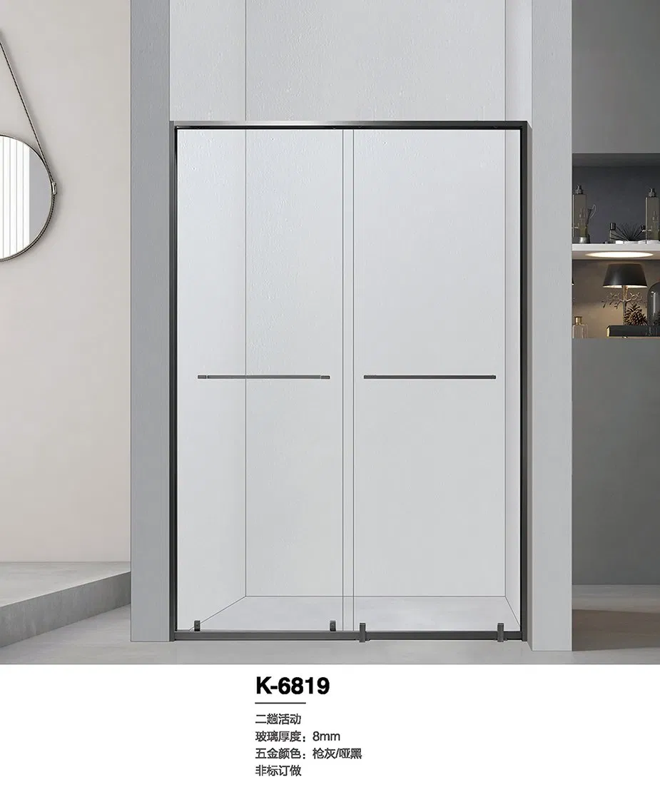 Modern Bathroom Simple Shower Glass Cabin Bath Portable Steam Room