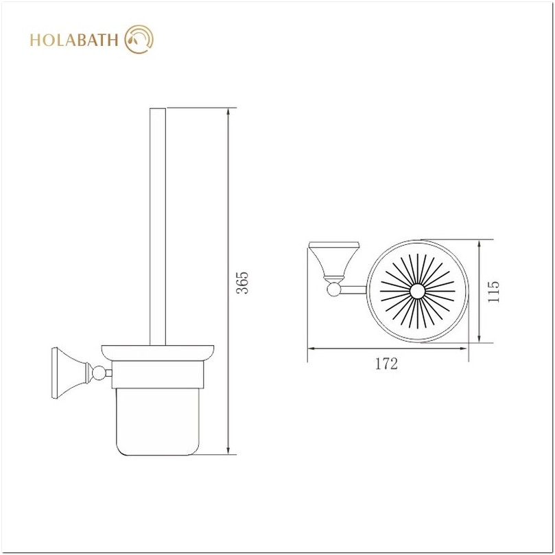 Держатель для туалетного ёршика из нержавеющей стали