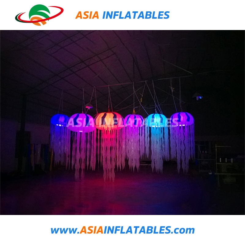 Party Decoration Inflatable Jellyfish with LED Lights for Sale
