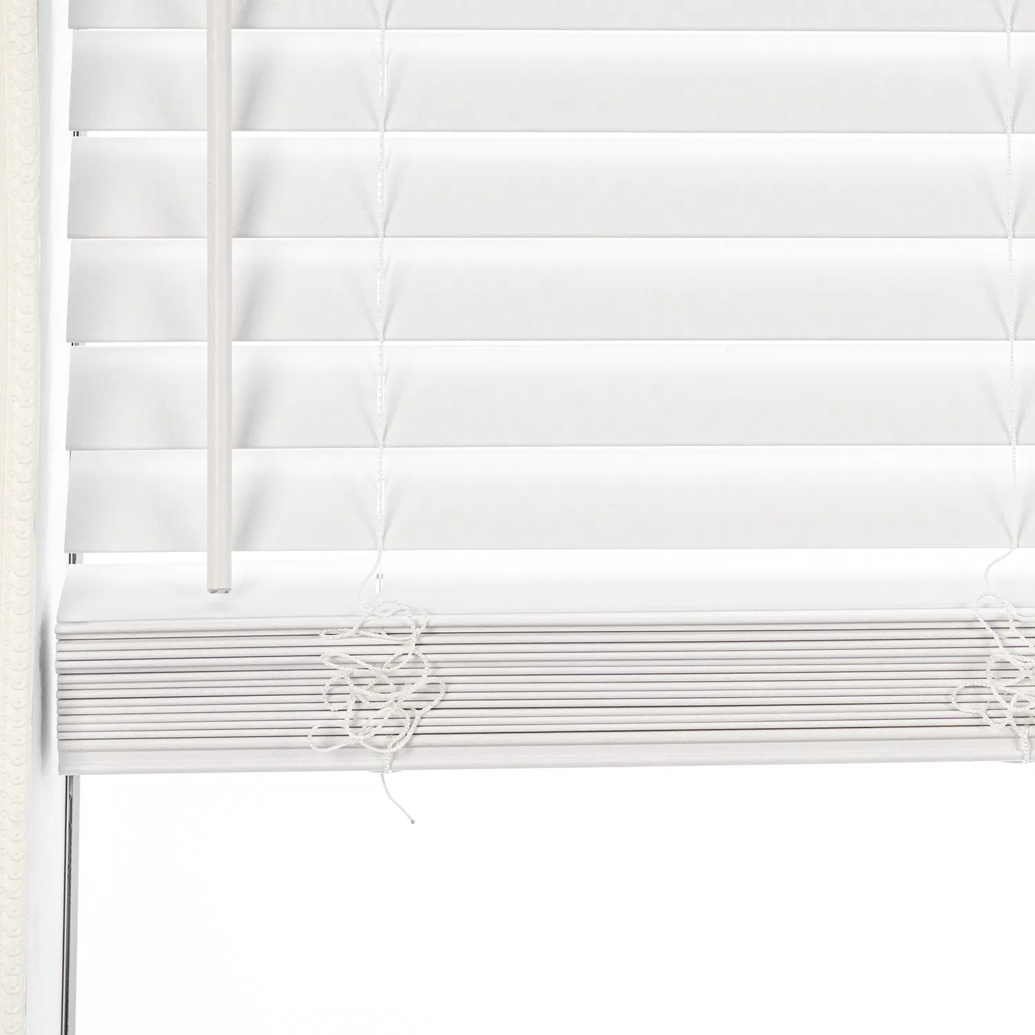 Simple Style PVC Blinds for Louver Windows with Cordless Control