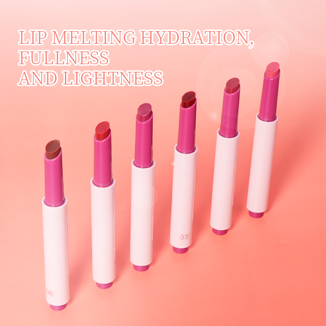 Private Label Lipgloss Stick 6 Colors Waterproof Satin Lipstick Vegan Lip Gloss Stick