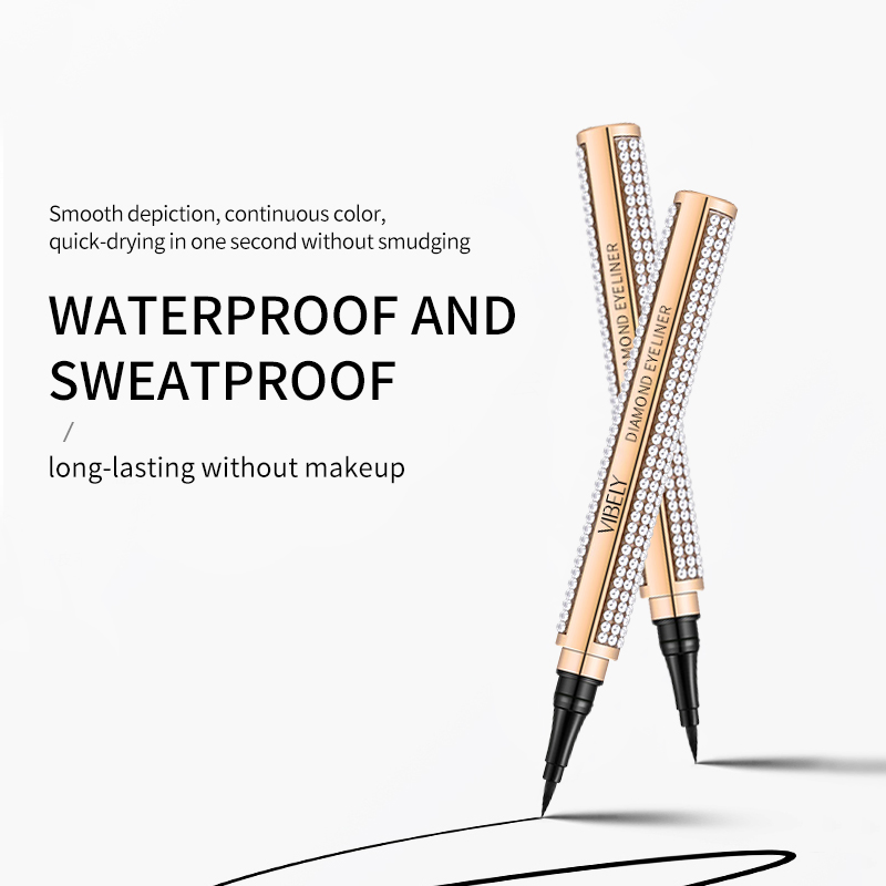 Makeup Waterproof Natural Smooth Quick Dry Lasting Black Diamond Eyeliner