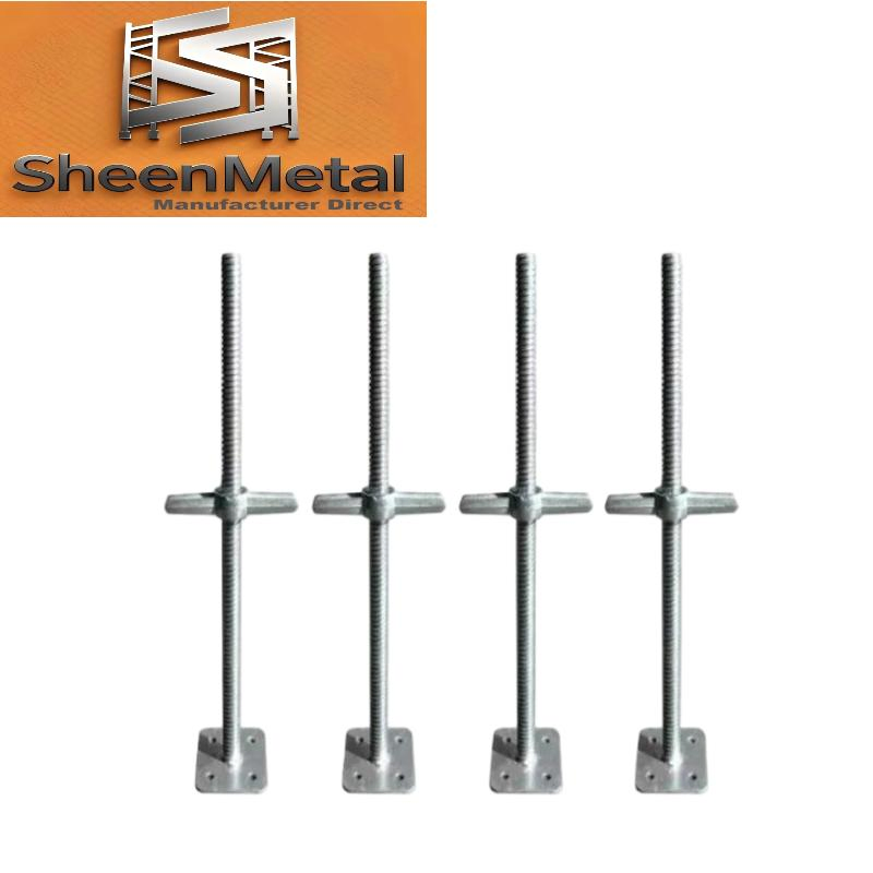 Skidproof Adjustable Scaffolding Base Jack up Jack for All Environments