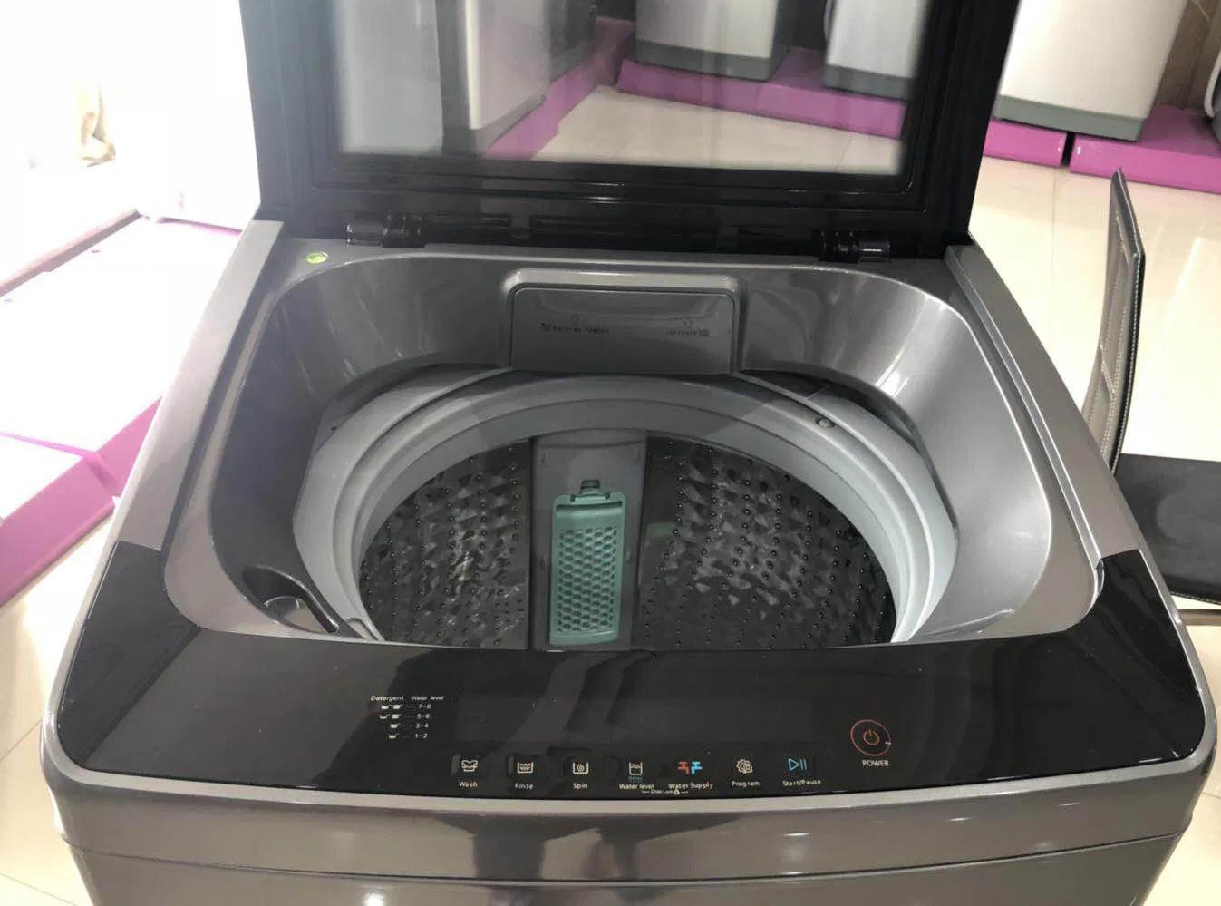 15kg Automatic Top Loader Cold Hot Water Inlets Clothes Washing Machine