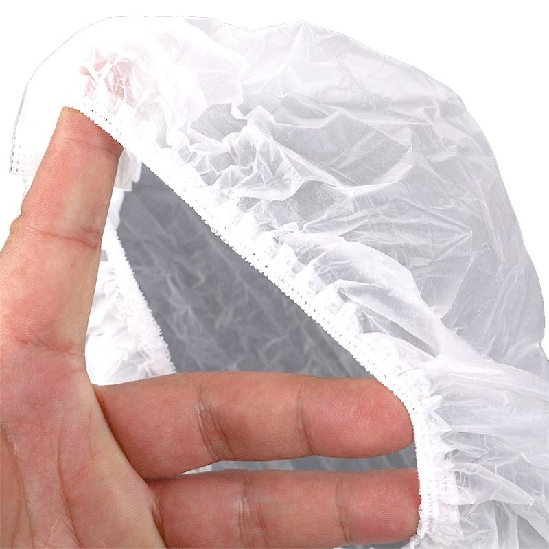 Hotel Disposable Clear Waterproof Biodegradable Eco-Friendly Starch Shower Cap