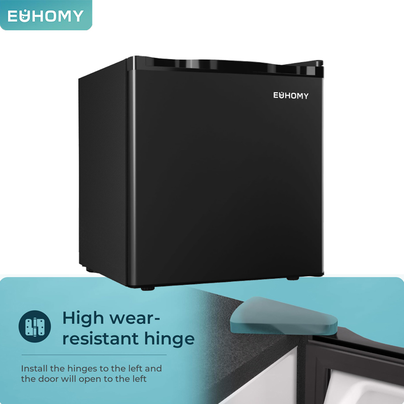 Quiet Compact Mini Fridge with Built-in Freezer for Offices