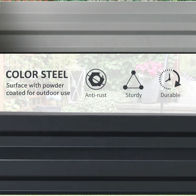 Грядка приподнятая оцинкованная квадратная большая